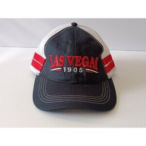 Las Vegas 1905 Trucker Hat Mesh Blue Striped Snapback Cap